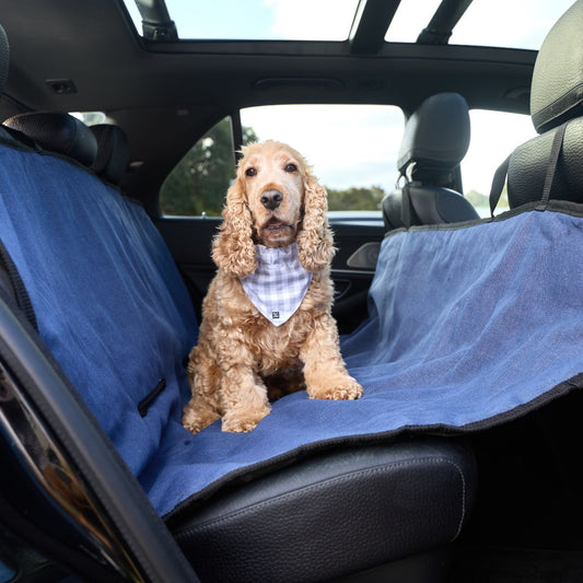 Dog Car Seat Cover - Blue Denim