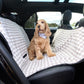 Dog Car Seat Cover - Mocha Gingham Print