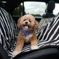 Dog Car Seat Cover - Black Artisan Print