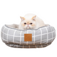 Cat Bed - Reversible - Grey Check