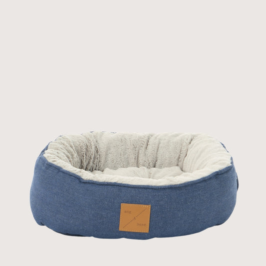 Cat Bed - Reversible - Blue Denim