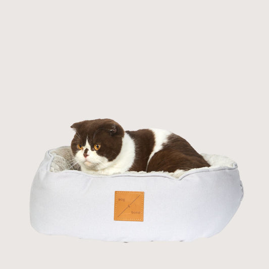 Cat Bed - Reversible - Grey