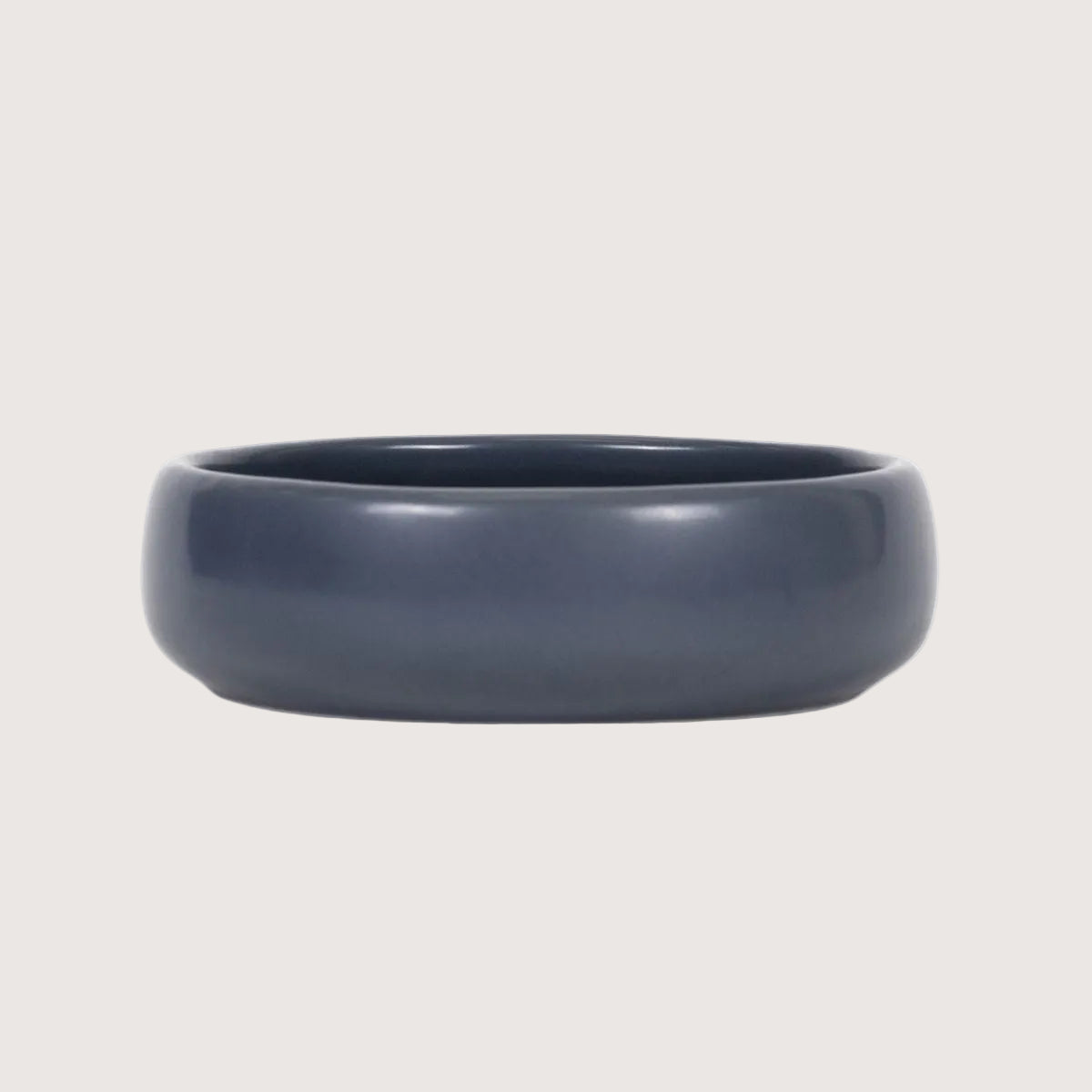 Ceramic Handmade Cat Bowl - Navy