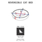 Cat Bed - Reversible - Grey