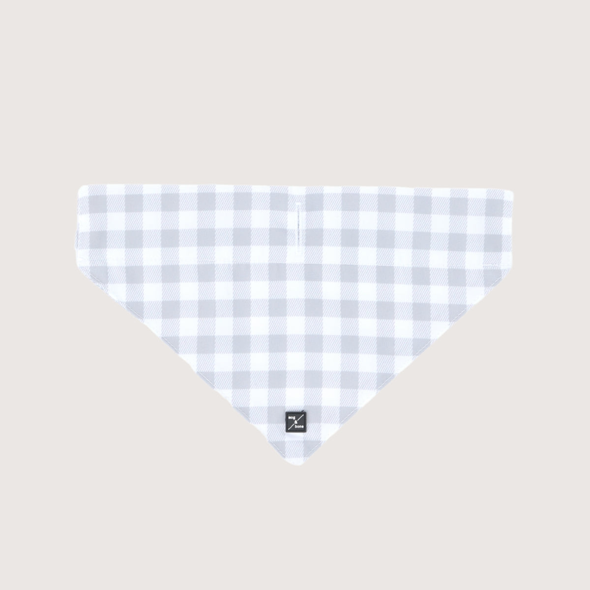 Dog Bandana - Grey Gingham Print