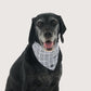 Dog Bandana - Grey Check Print