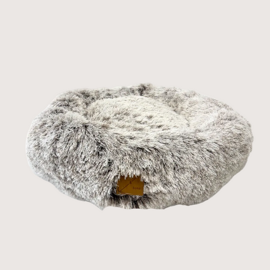Anti-anxiety Soothing Circular Dog Bed - Soft Mocha