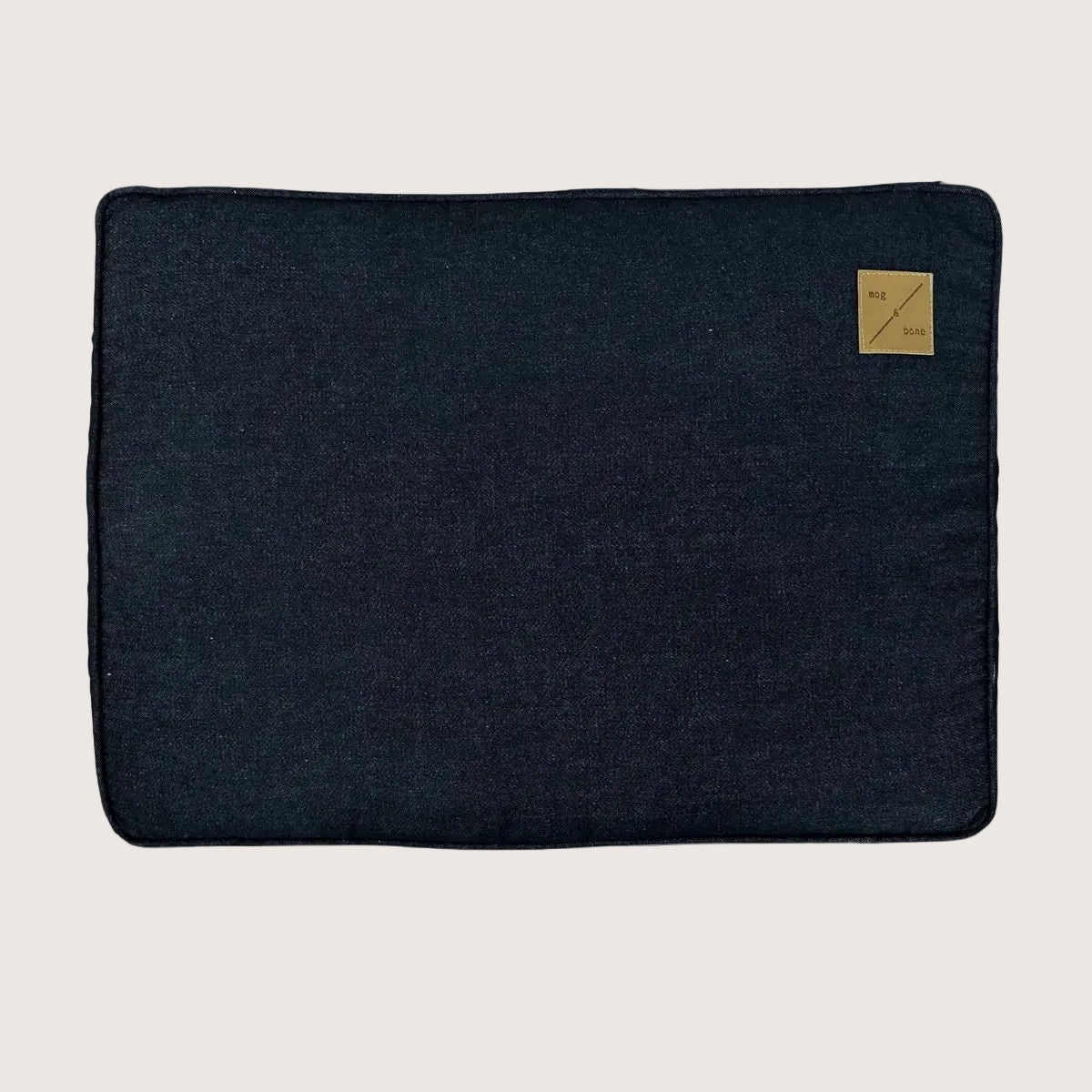 Cushion Dog Bed - Black Denim