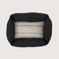 Bolster Dog Bed - Black Denim