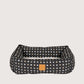 Mog & Bone Bolster Dog Bed  - Black Metallic Cross Print