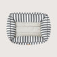 Mog & Bone Pet Products Bolster Dog Bed - Charcoal Hampton Stripe