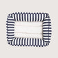Mog & Bone Bolster Dog Bed  - Navy Hampton Stripe Print