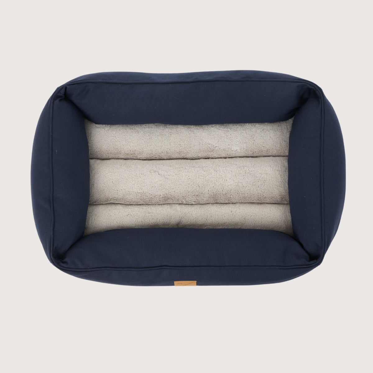 Bolster Dog Bed- Navy