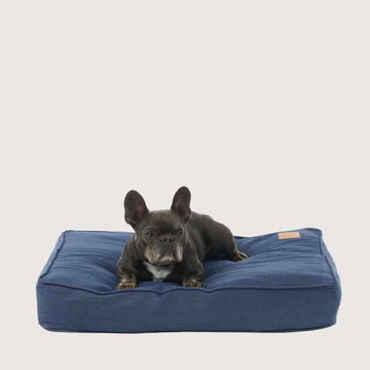 Cushion Dog Bed - Blue Denim