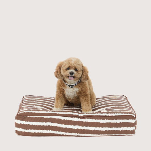 Cushion Dog Bed - Cocoa Artisan Print