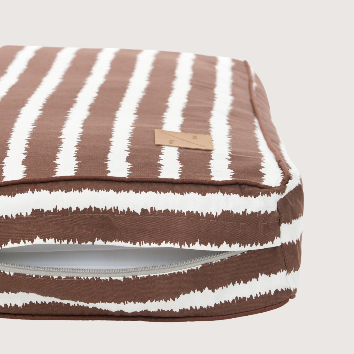 Cushion Dog Bed - Cocoa Artisan Print