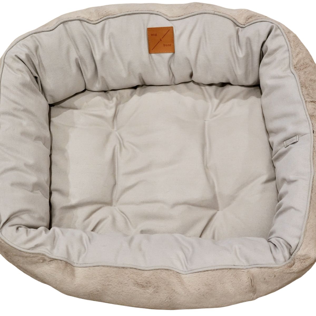 4 Seasons Reversible Circular Dog Bed - Grey