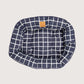 Mog & Bone Pet Products 4 Seasons Reversible Circular Dog Bed - Navy Check Print