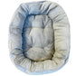 4 Seasons Reversible Circular Dog Bed - Grey