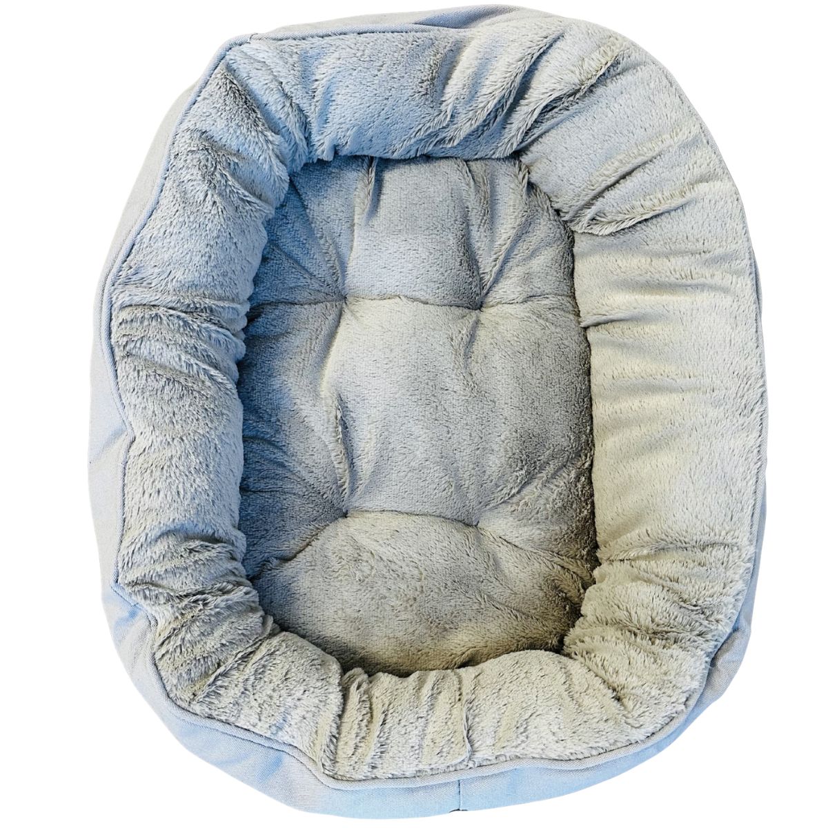 4 Seasons Reversible Circular Dog Bed - Grey