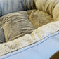 4 Seasons Reversible Circular Dog Bed - Grey