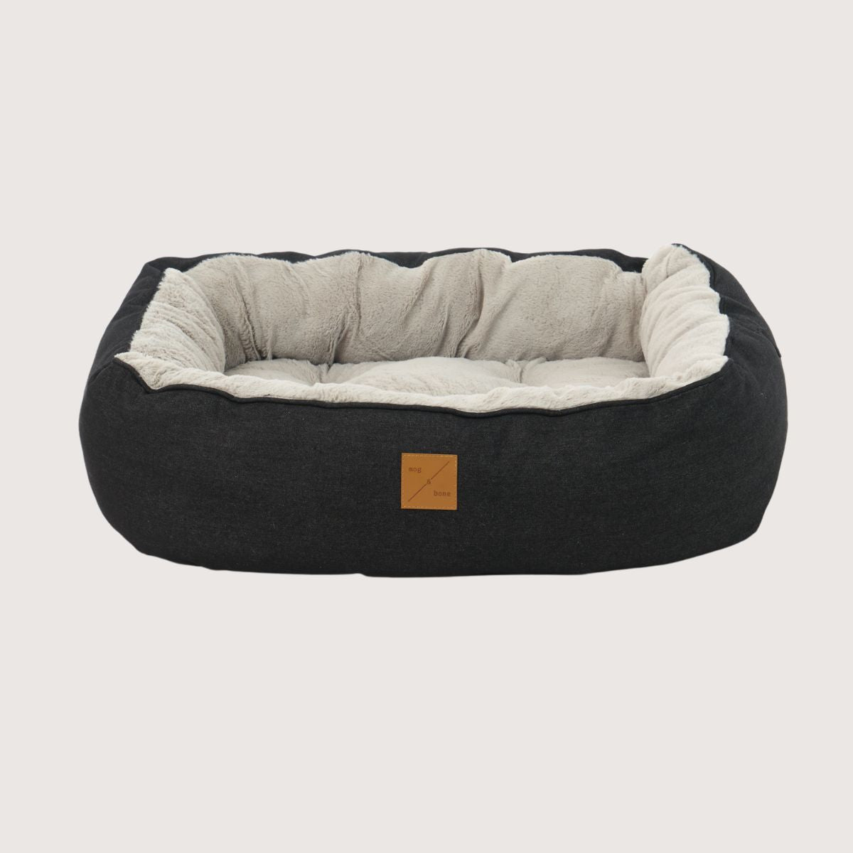 4 Seasons Reversible Circular Dog Bed - Black Denim