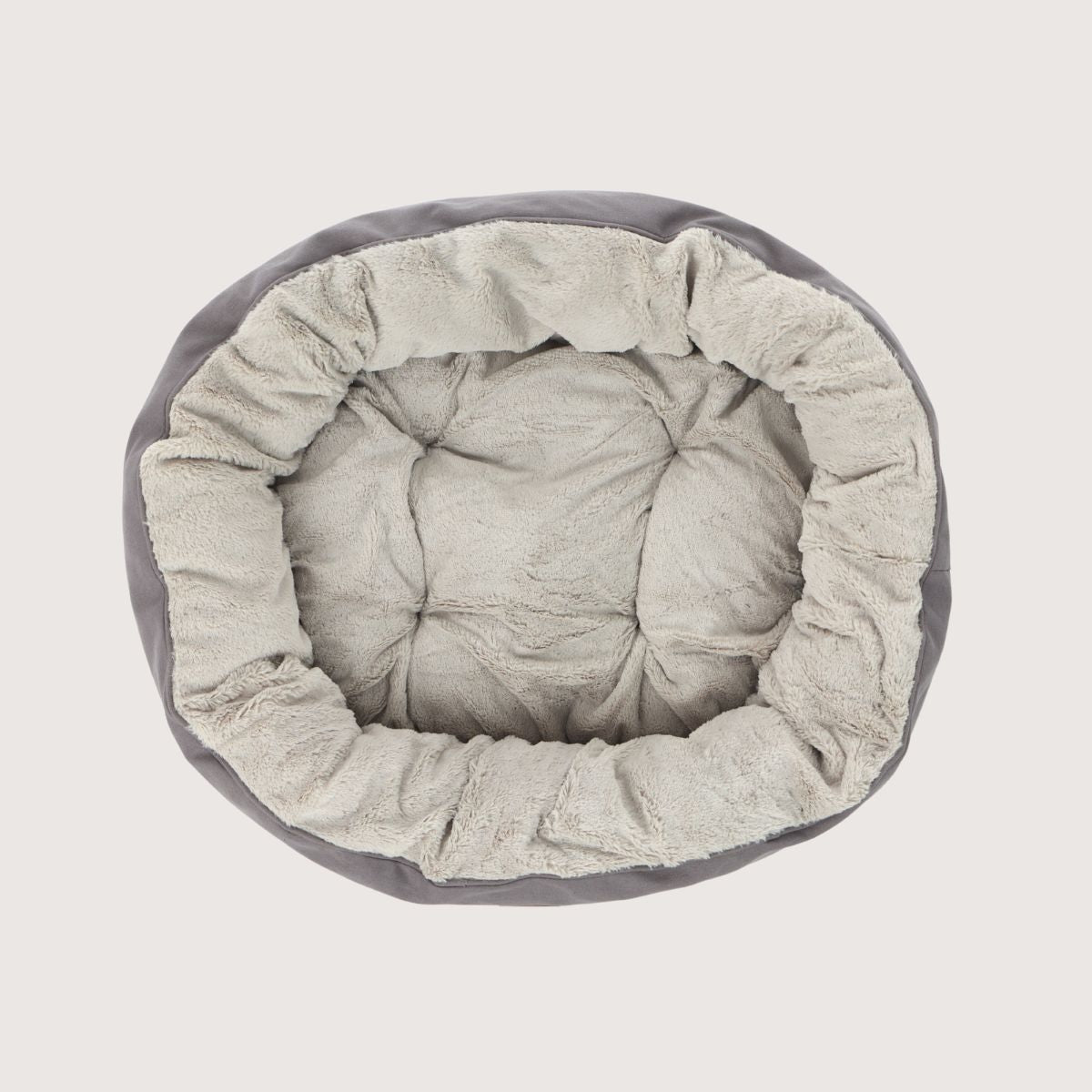 4 Seasons Reversible Circular Dog Bed - Mocha