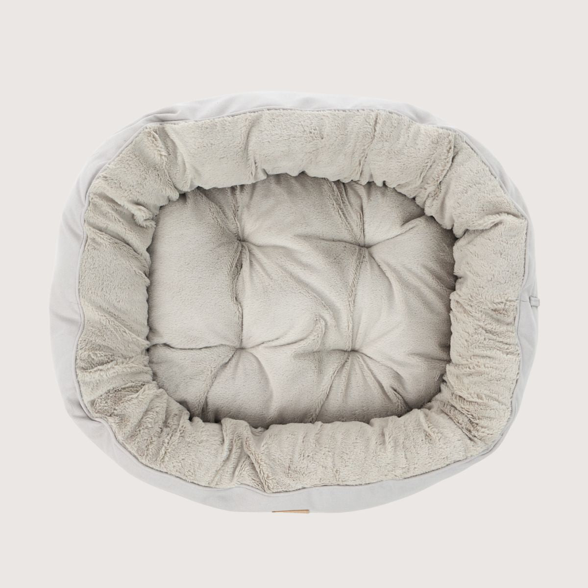 4 Seasons Reversible Circular Dog Bed - Grey