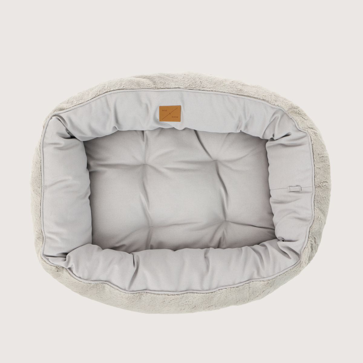 4 Seasons Reversible Circular Dog Bed - Grey