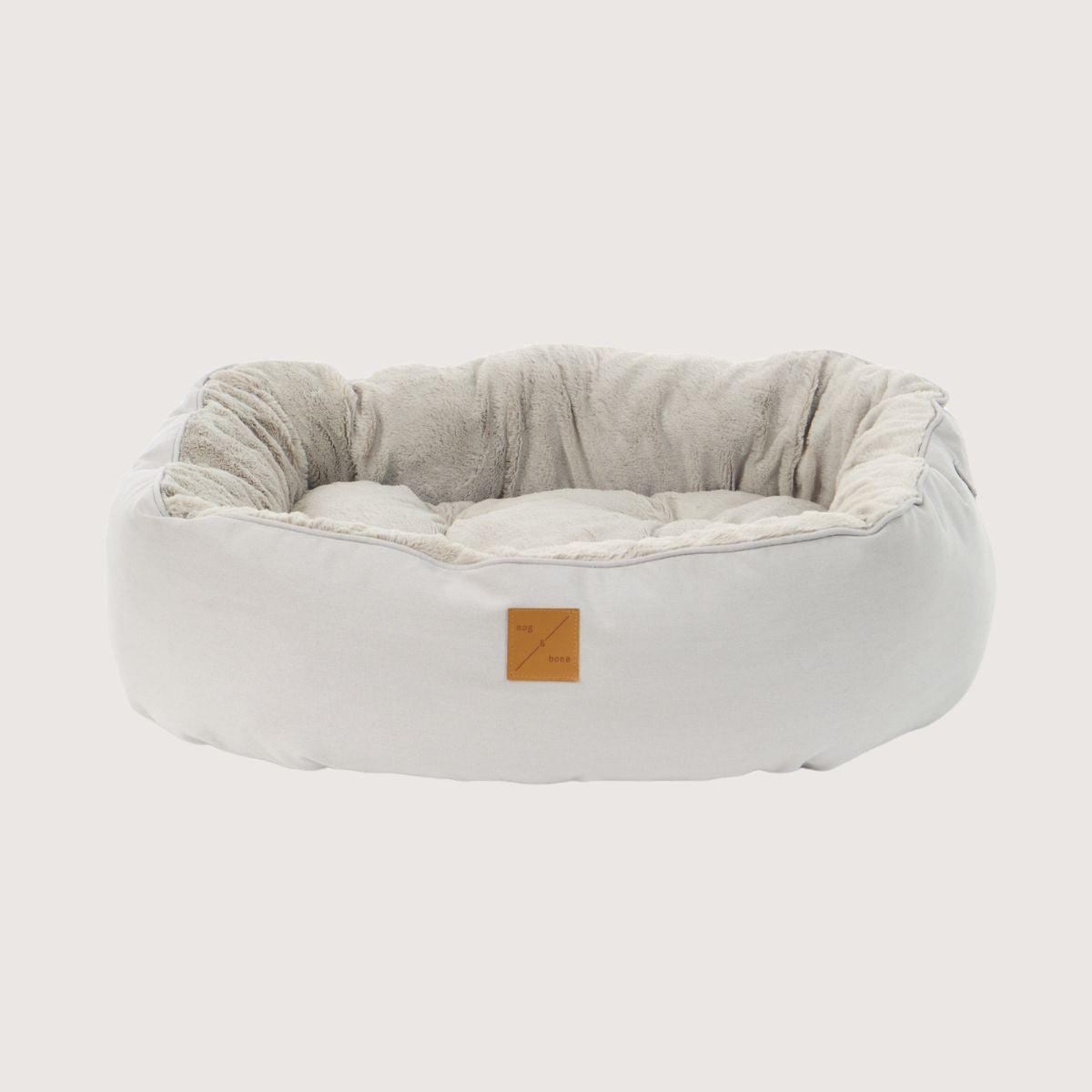 4 Seasons Reversible Circular Dog Bed - Grey