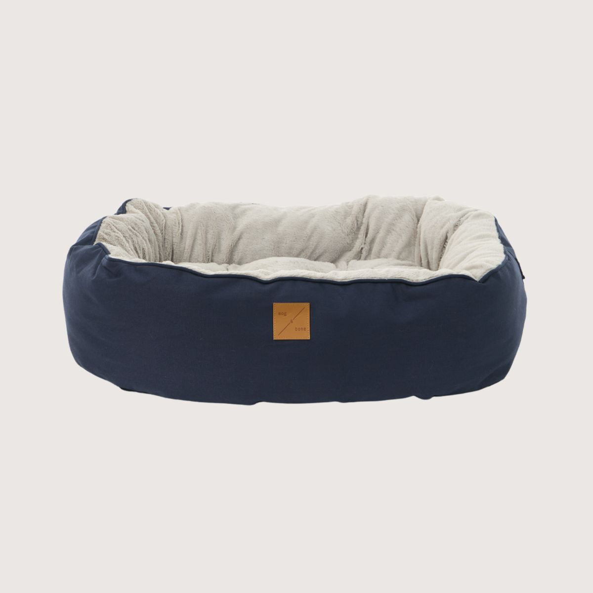 4 Seasons Reversible Circular Dog Bed - Navy