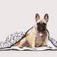 Pet Blanket with Fleece - Shadow Quartz Print
