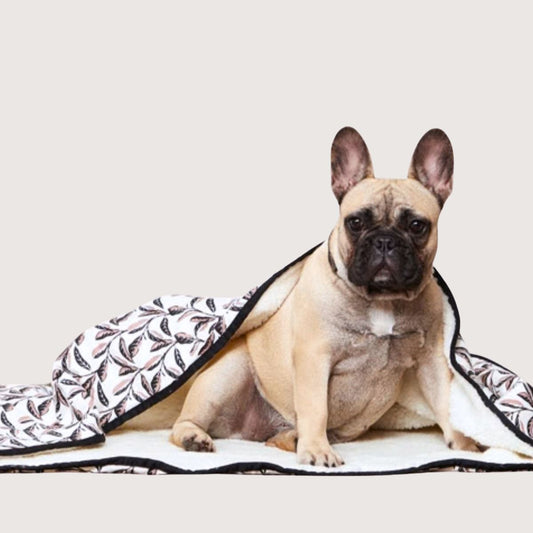 Pet Blanket with Fleece - Shadow Quartz Print