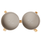 Bamboo Dog Bowls - Double with Stand - Mocha