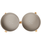 Bamboo Dog Bowls - Double with Stand - Mocha