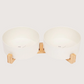 Bamboo Dog Bowls - Double with Stand - Natural