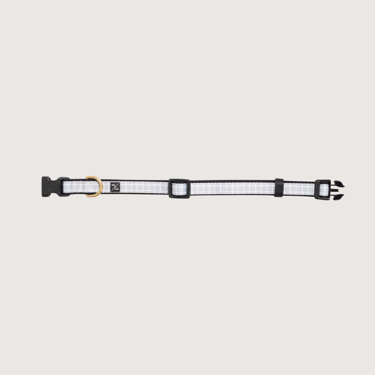 Neoprene Dog Collar - Grey Check Print