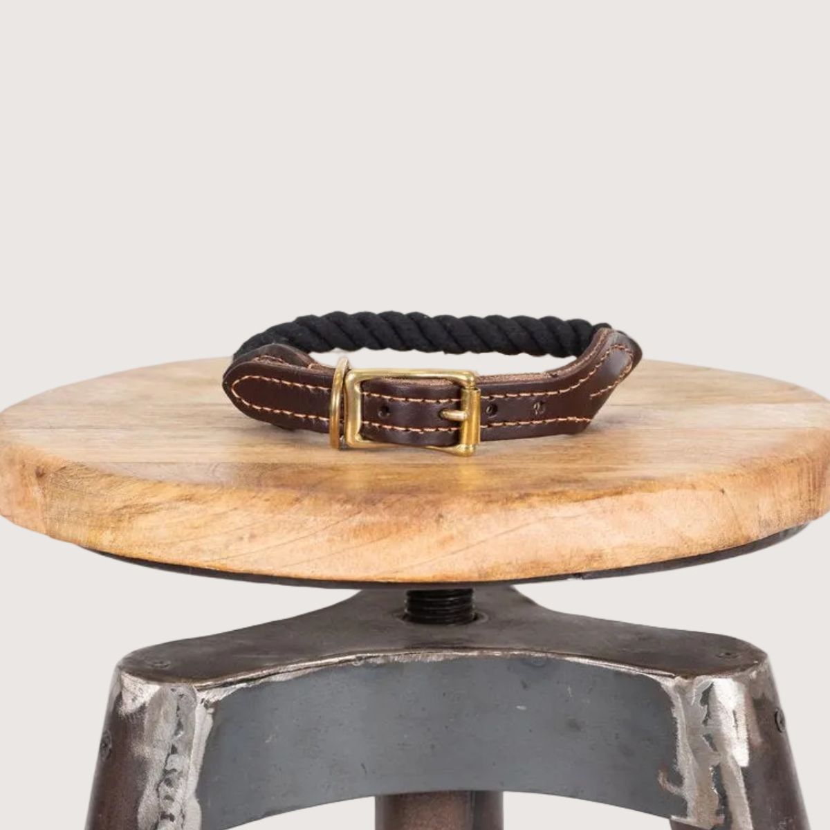 Rope Dog Collar - Black