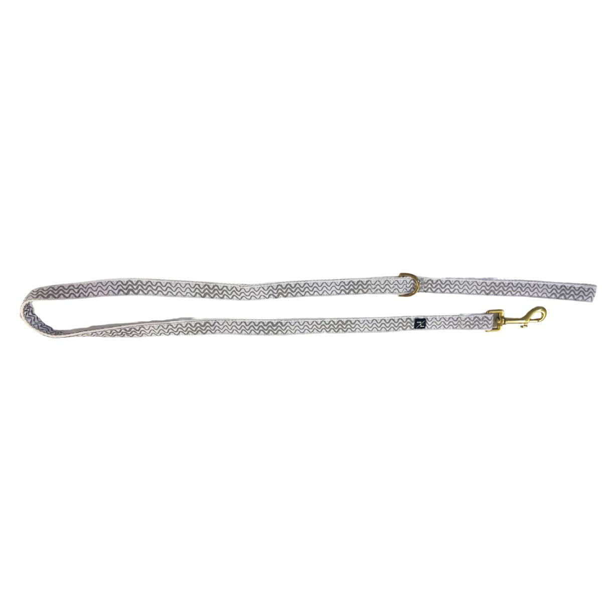 Dog leash with patterned design on a white background
