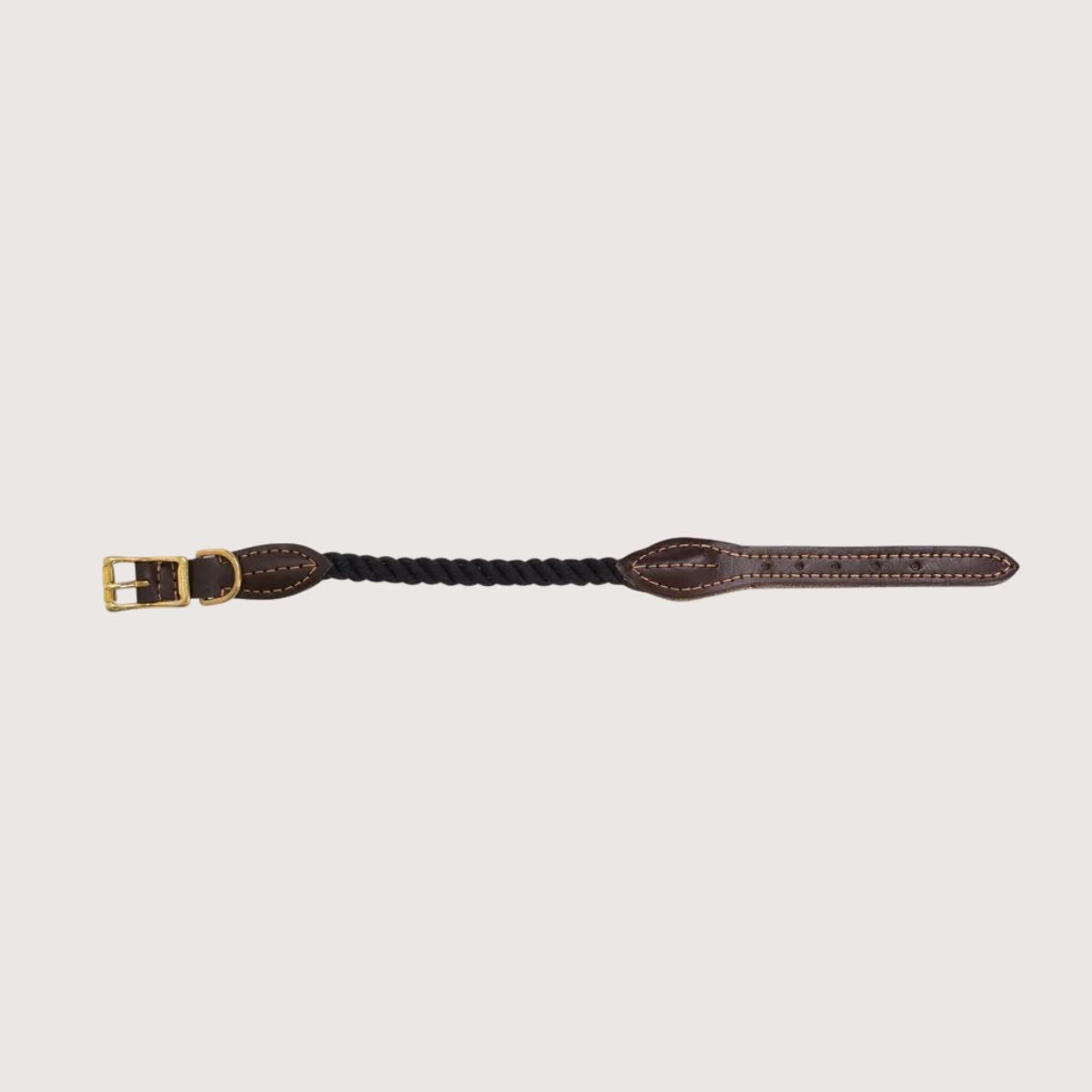 Rope Dog Collar - Black