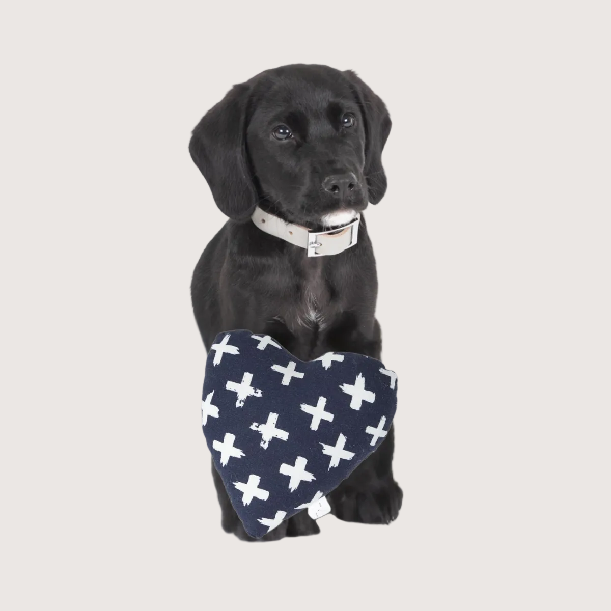Toy - Heart Shape, soft - Navy Cross Print