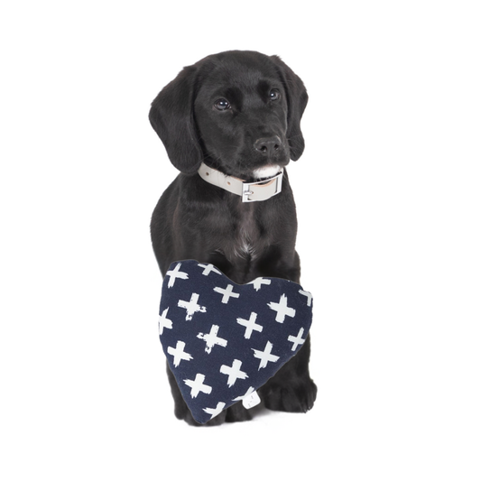 Toy - Heart Shape, soft - Navy Cross Print