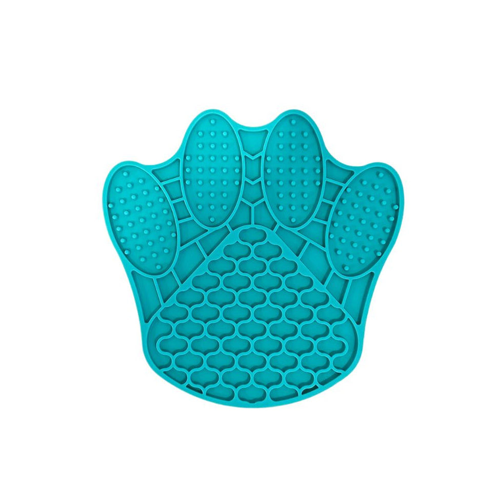 Slow Feeder / Lick Mat - Paw Print Shape