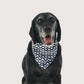 Dog Bandana - Black Wave Print