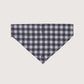 Dog Bandana - Mocha/ Black Gingham Print