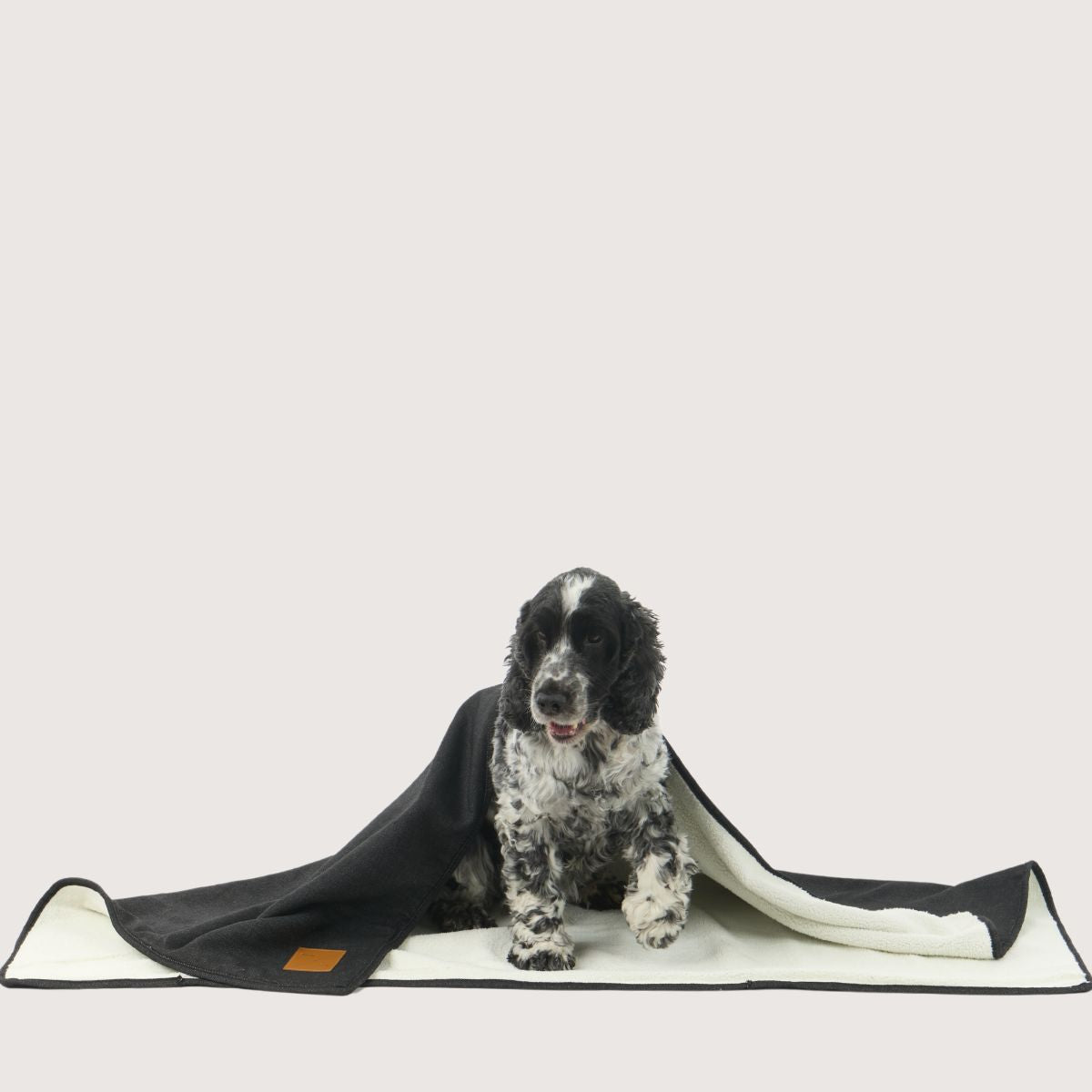 Pet Blanket with Fleece - Black Denim
