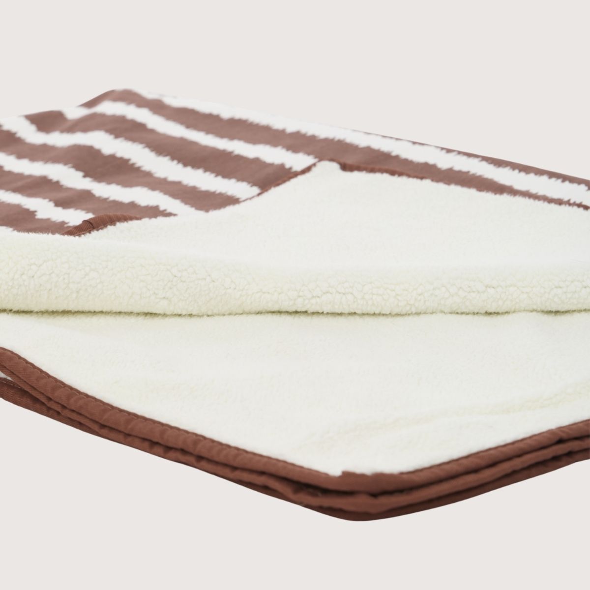 Pet Blanket with Fleece - Cocoa Artisan Print