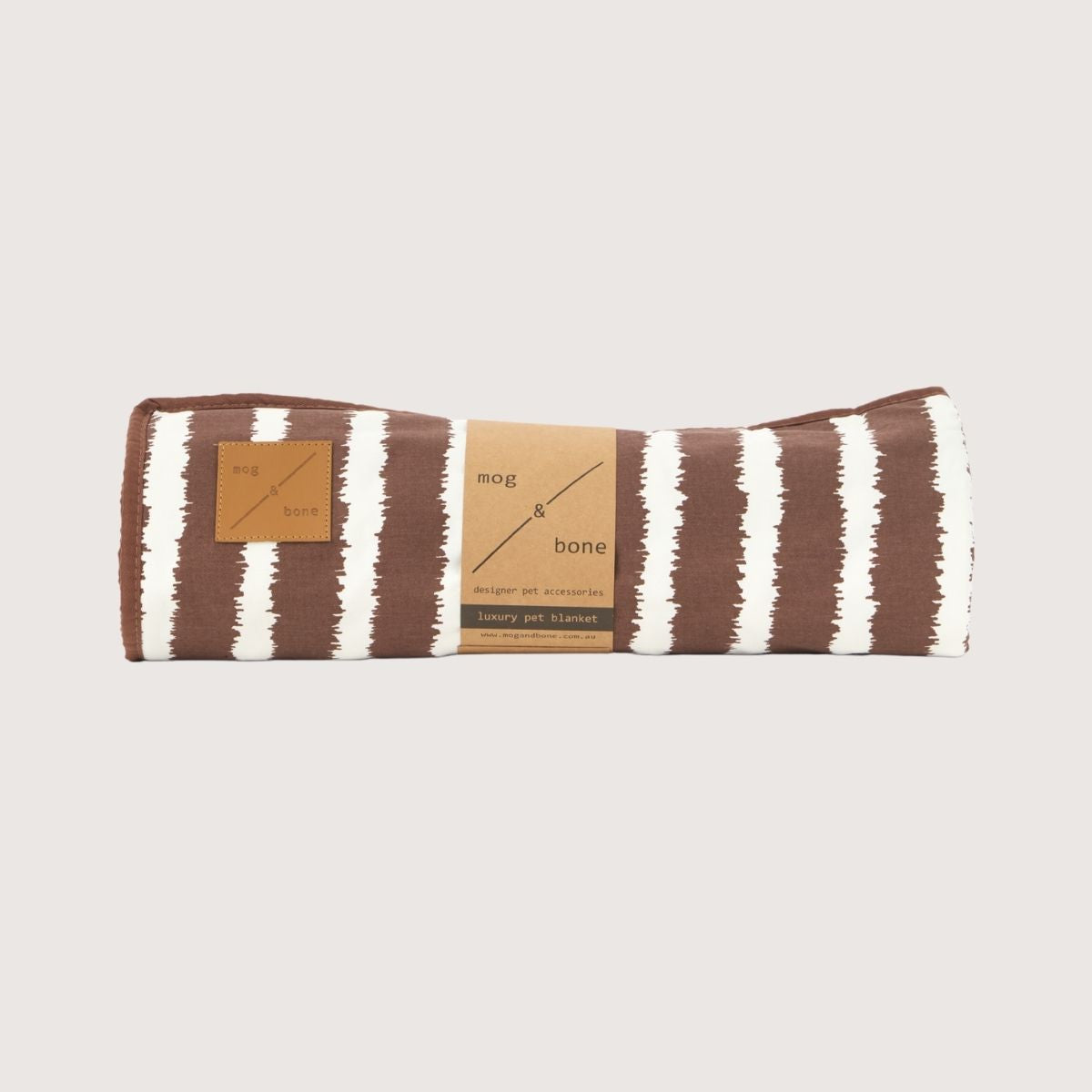 Pet Blanket with Fleece - Cocoa Artisan Print