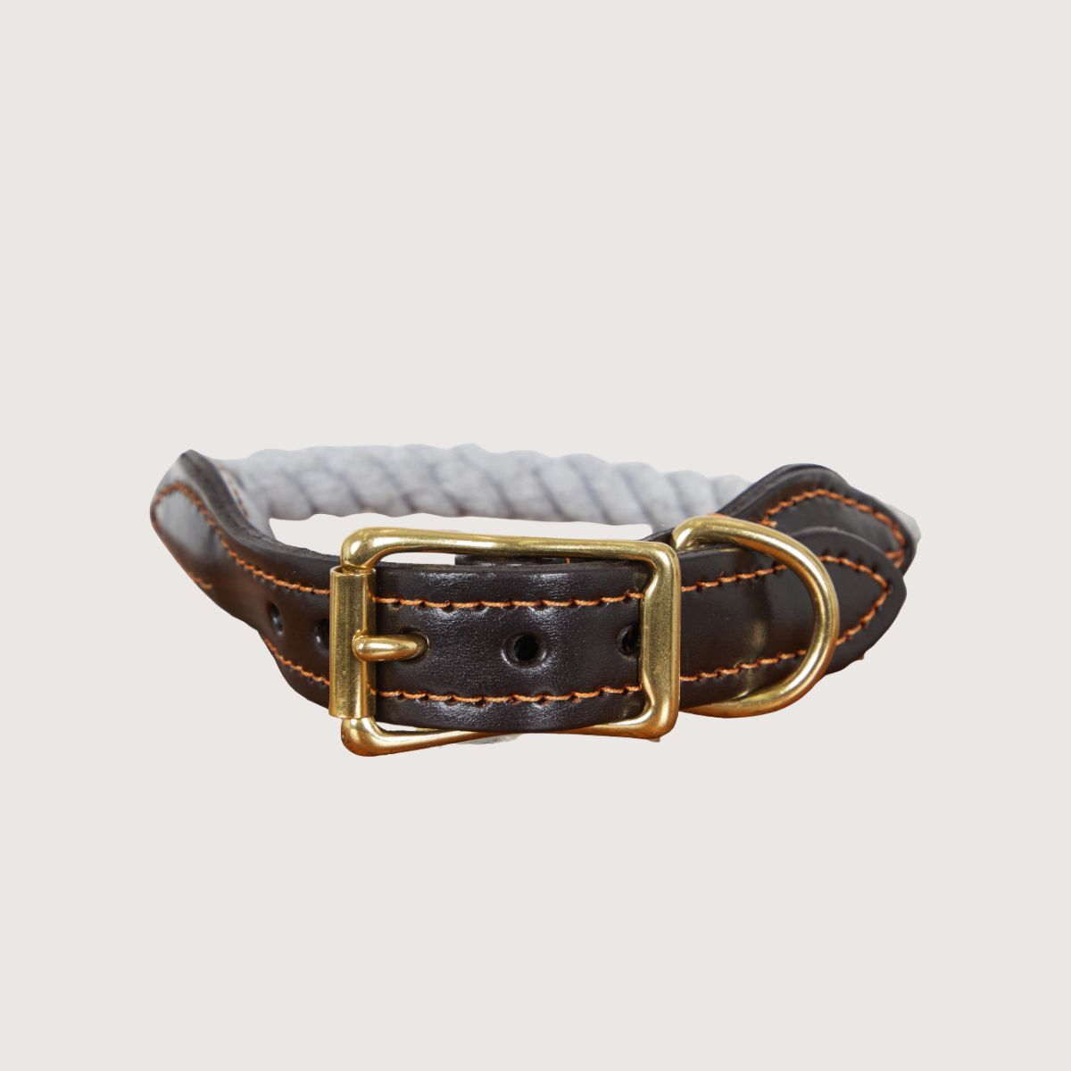 Rope Dog Collar - Grey
