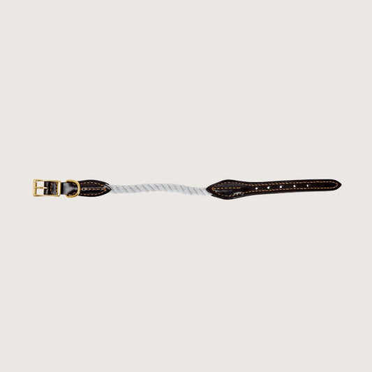 Rope Dog Collar - Grey